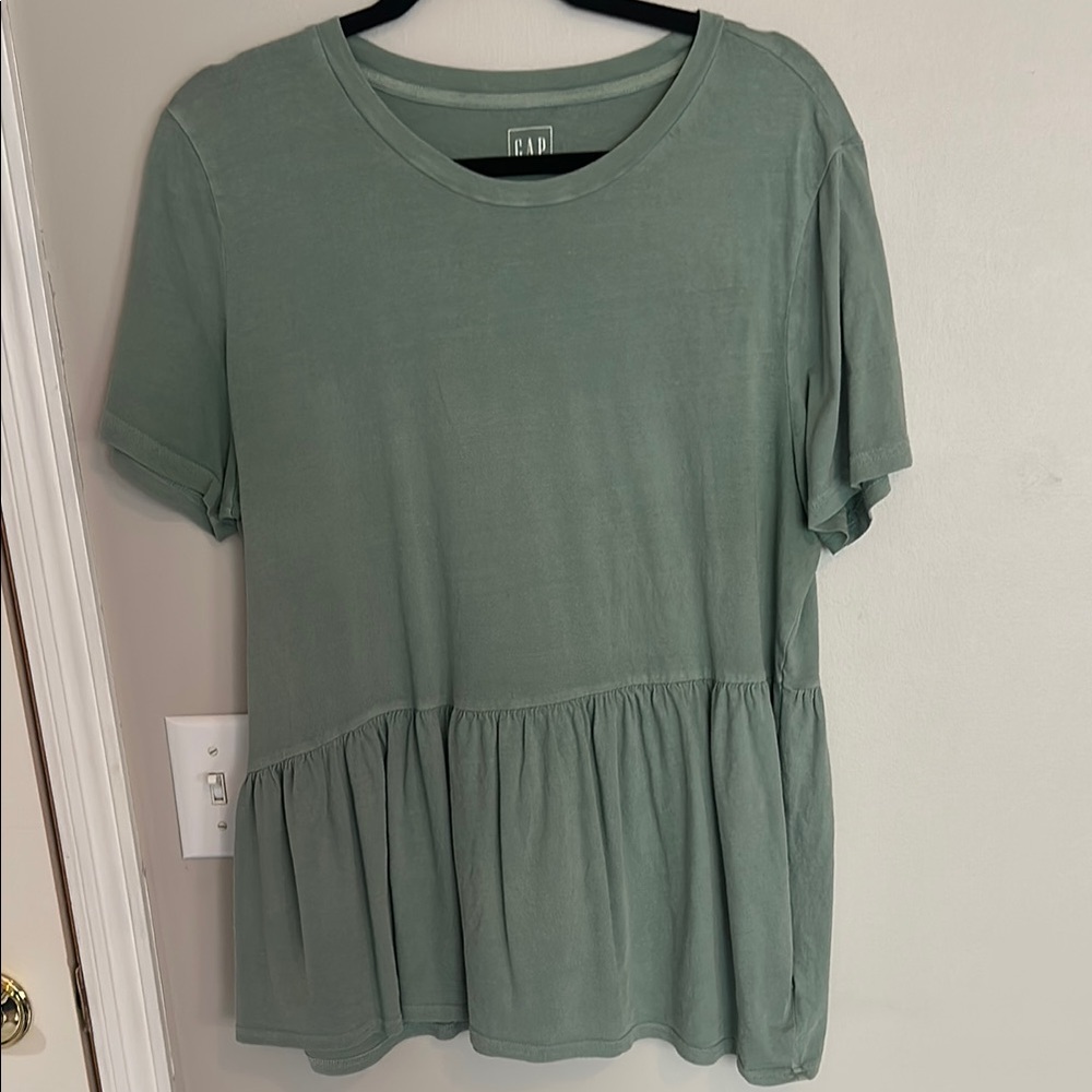 GAP Green Peplum Tshirt